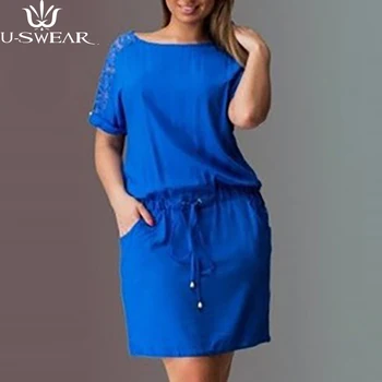 

Women 5XL Plus Size Summer Dress O-Neck Lace Back hollow Dress Straight Elegant Sexy Dresses Large Size Women Clothing Vestidos