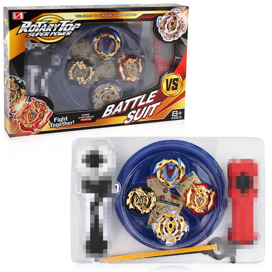 

Beyblade Burst Toys B-133 Band Launcher and Box Bables Metal Fusion Spinning Top Bey Blade Blades Toy Bayblade