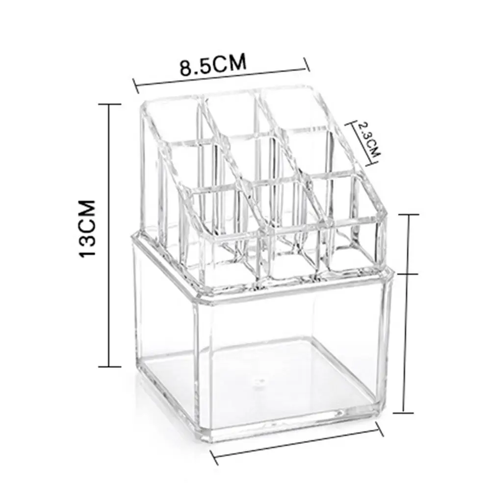 Акриловый косметический контейнер для лака для ногтей косметичка органайзер для косметики Хранение Косметики для ватных палочек