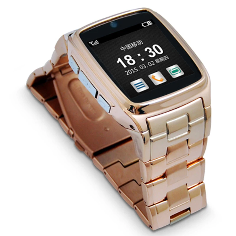 

Colorful Steel Belt Bluetooth Wristwatch With Camera SIM Cell Phone Montre Sport Support SD card to Max 32GB