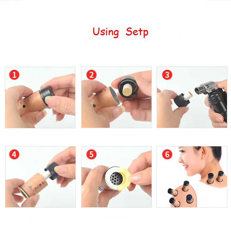 SHARE HO 30pcs Mini Moxa Sticker Moxibustion Rolls Heating Therapy Traditional Chinese Burner Warm Meridian Acupuntura Points