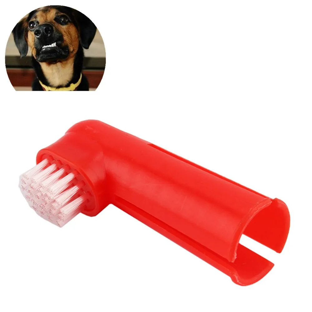 Hot Dog Cat Finger Toothbrush Set Pet Dental Care Toothbrush Massage Brush Teeth Care Dog Cat