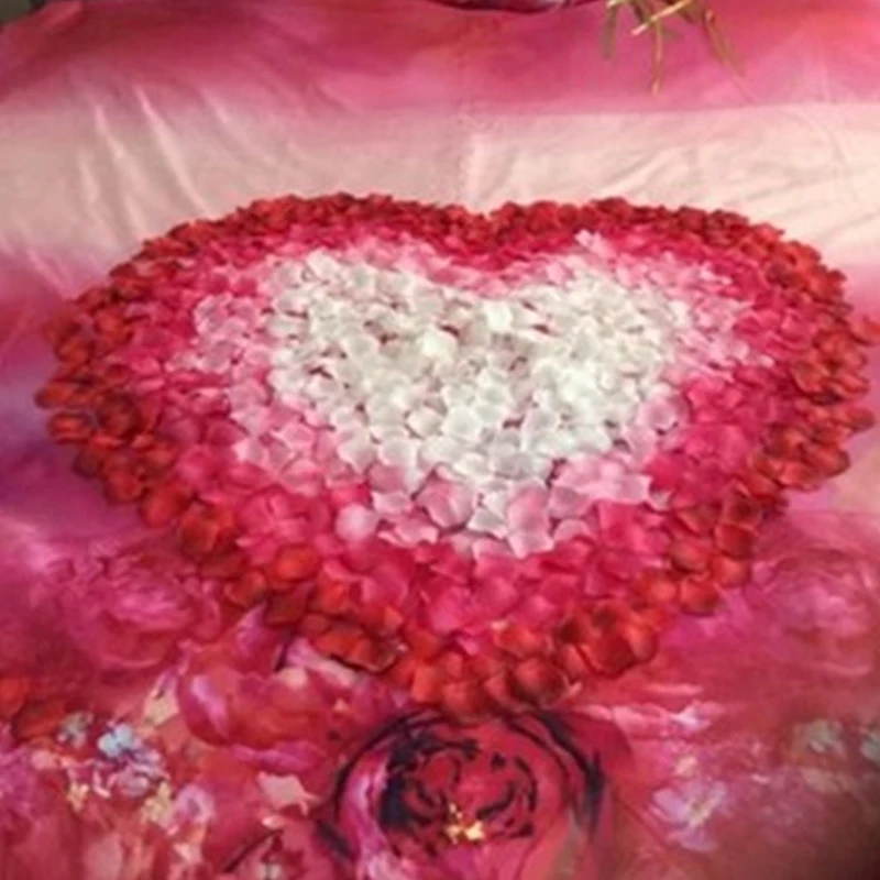 Романтические лепестки роз 1000 шт/партия свадебные аксессуары украшения для вечеринки Цветы полиэстер искусственные розы цветы SR01