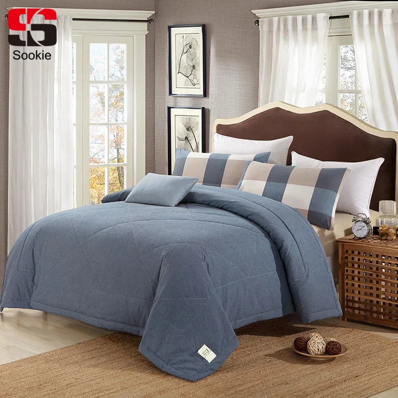Sookie Summer Cotton Quilted Bedspread Solid Color Air ...