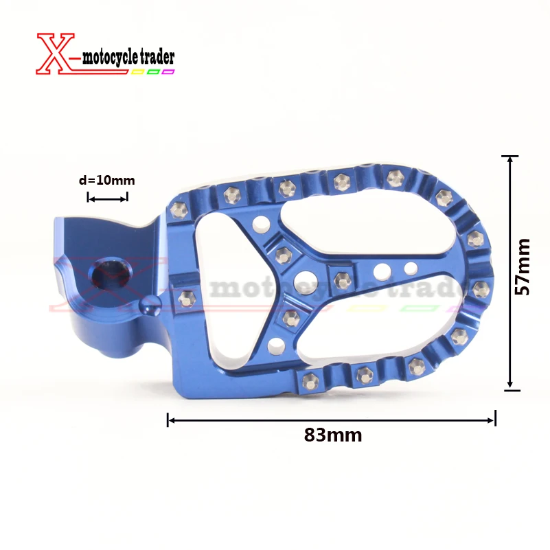 CNC Заготовка MX подножки для ног педали YAMAHA yz 125 250 yz125 yz85 yz450f wr450f wr250f запчасти