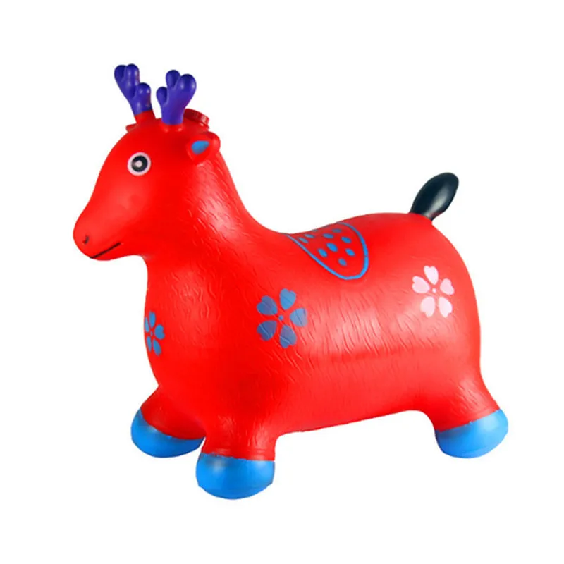 Надувная гарцующая лошадь кататься на надувной игрушка попрыгун Экстра плотный игрушка для детей случайный цвет