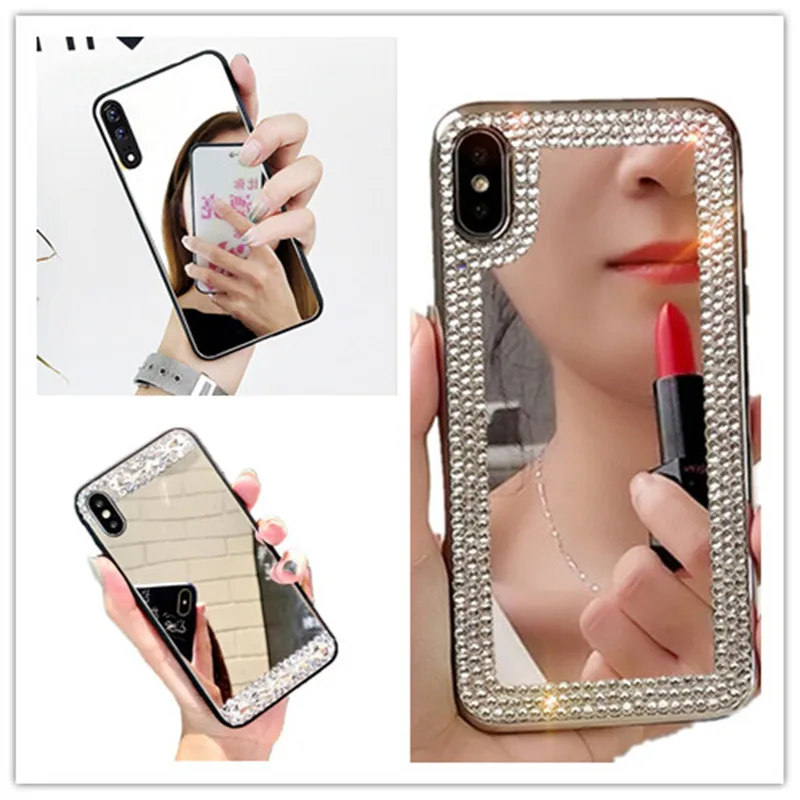 Зеркальный чехол для Huawei p20 p30 lite pro p smart y5 y6 y9 2019X7 8 PLUS XR XS MAX 6 Plus | Мобильные телефоны