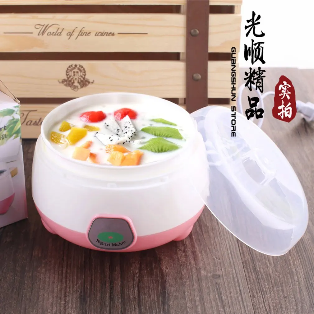 

220V Electric Automatic Yogurt Maker Mini Portable Yogurt Making Machine Plastic Container Kitchen Appliance