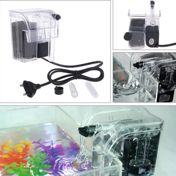 

New Waterfall Hang On External Oxygen Pump Water Filter F Aquarium Fish Tank