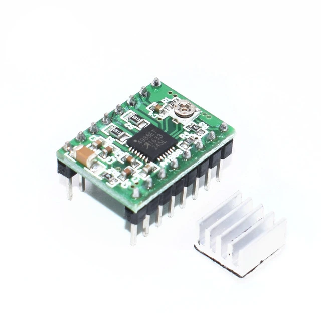 10 шт. зеленый/красный Reprap шаговый Драйвер A4988 шаговый двигатель модуль драйвера DRV8825 A33 - Цвет: A4988 Green