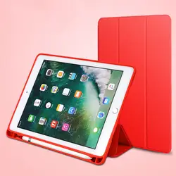 Для ipad pro 12,9 дюймов 2017 чехол с Apple Pencil Holder искусственная кожа силиконовый мягкий чехол для ipad pro 12,9 дюймов 2015