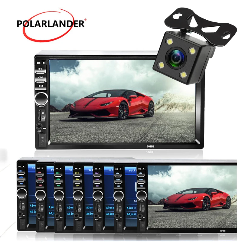 2 Din Автомагнитолы MP3 плеер с сенсорным экраном Bluetooth Авторадио автомобиля стерео