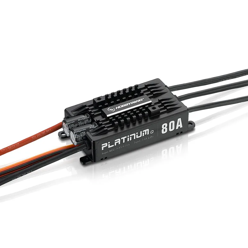 1 шт оригинальный HOBBYWING Platinum Pro V4 80A 3-6 S Lipo BEC пустая форма щеток ESC для Радиоуправляемый Дрон вертолет