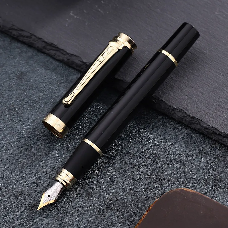 JINHAO159 авторучка канцелярская чернильная ручка Caneta каллиграфия ручка высокого качества в авторучке перо 0,5 мм 18KGP серебряный зажим Lamy