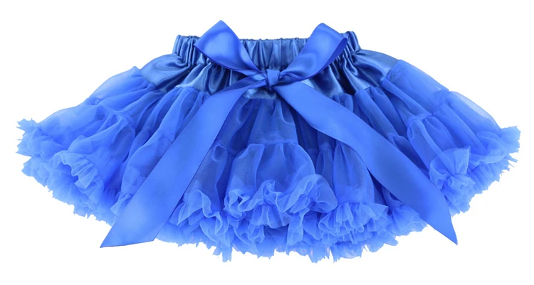 Для детей; для малышей; для девочек, пышная детская юбочка, юбка-пачка, юбка принцессы, Юбки Pettiskirt пачка От 1 до 10 лет - Цвет: Royal Blue