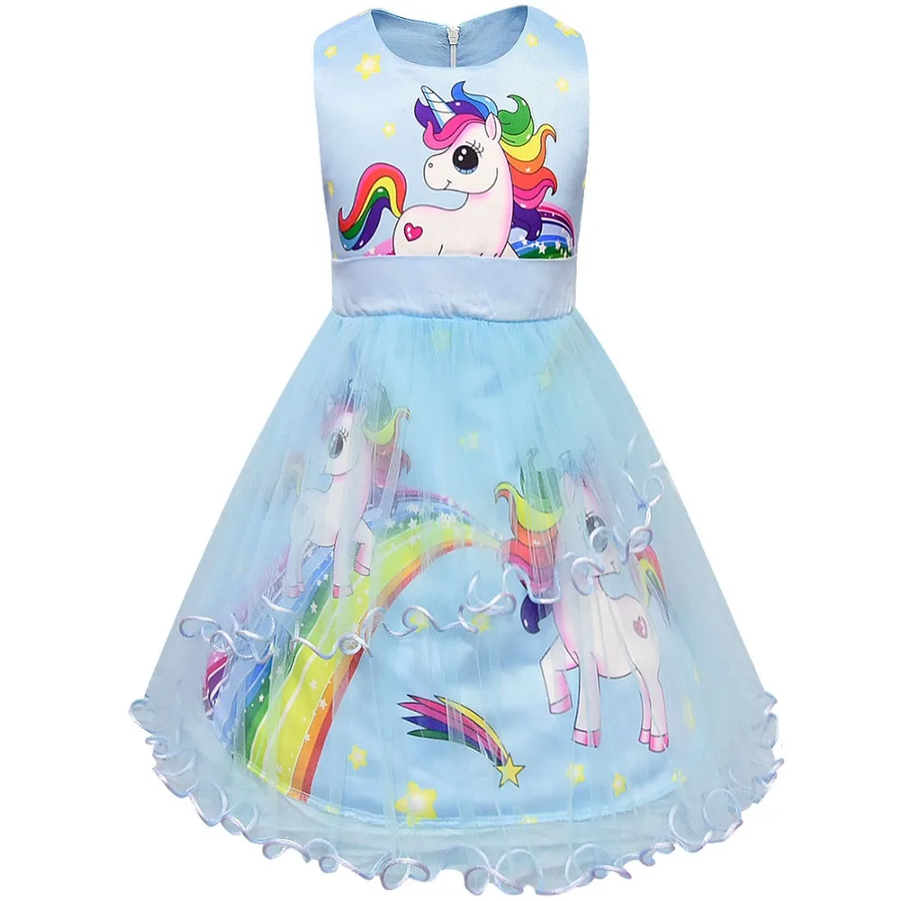 Sleeveless Unicorn Princess Party Dresses -Unicorn Fashion