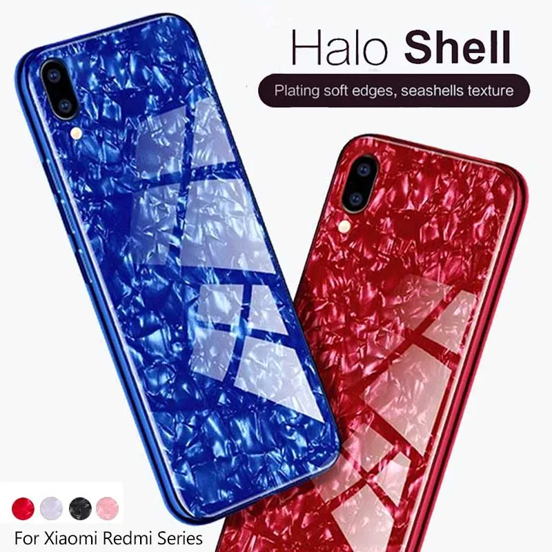 

for xiaomi a2lite cases for redmi 6a Tempered Glass Luxury Soft Cover on the For ksiomi 5 plus note5 6 pro a1 a2 lite phone case