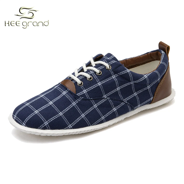 2015 New Design Men's Canvas Shoes England Style Plaid Comfortable Business Hot Selling For Man Wholesale XMF308 | Обувь