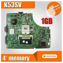 K53SV Motherboard REV 3.1/3.0 HM65 1G GT520M For ASUS P53SJ k53S X53SV A53S Laptop motherboard K53SV Mainboard K53SV Motherboard