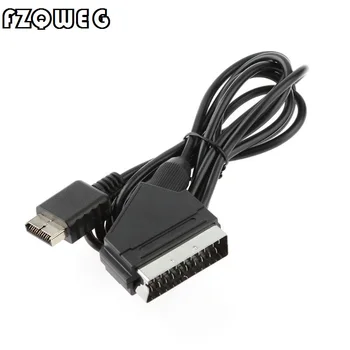 

FZQWEG RGB SCART Wire Cable 1.8m/6ft TV AV for Sony Playstation PS2 PS3 Slim Line Game Consoles
