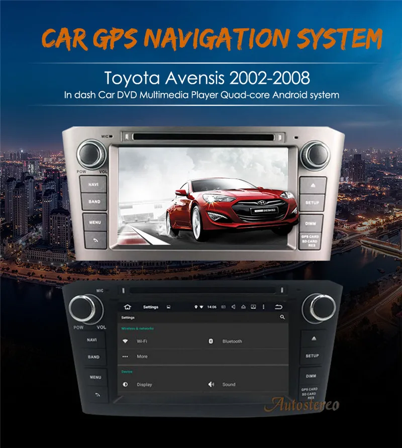 Автомобильный dvd-плеер Android 6,0 для Toyota Avensis 2002 2003 2004 2005 2006 2007 2008 T250 автомобиля gps навигации стерео Мультимедийный блок