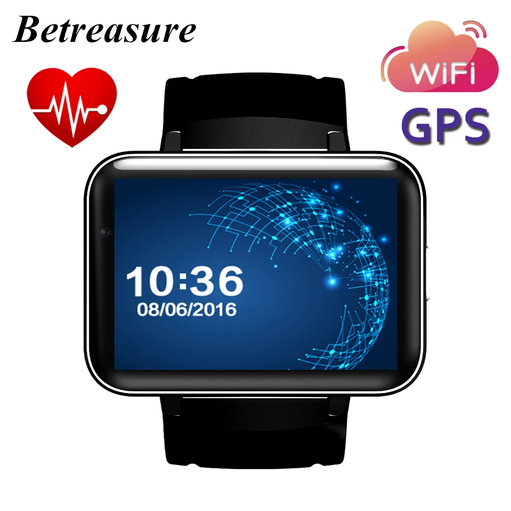 

Betreasure DM98 Smart Watch Android MTK 2.2" Screen 320*240 LED Dual Core 1.2G 900mAh With Camera WIFI 3G GPS APK SmartWatch