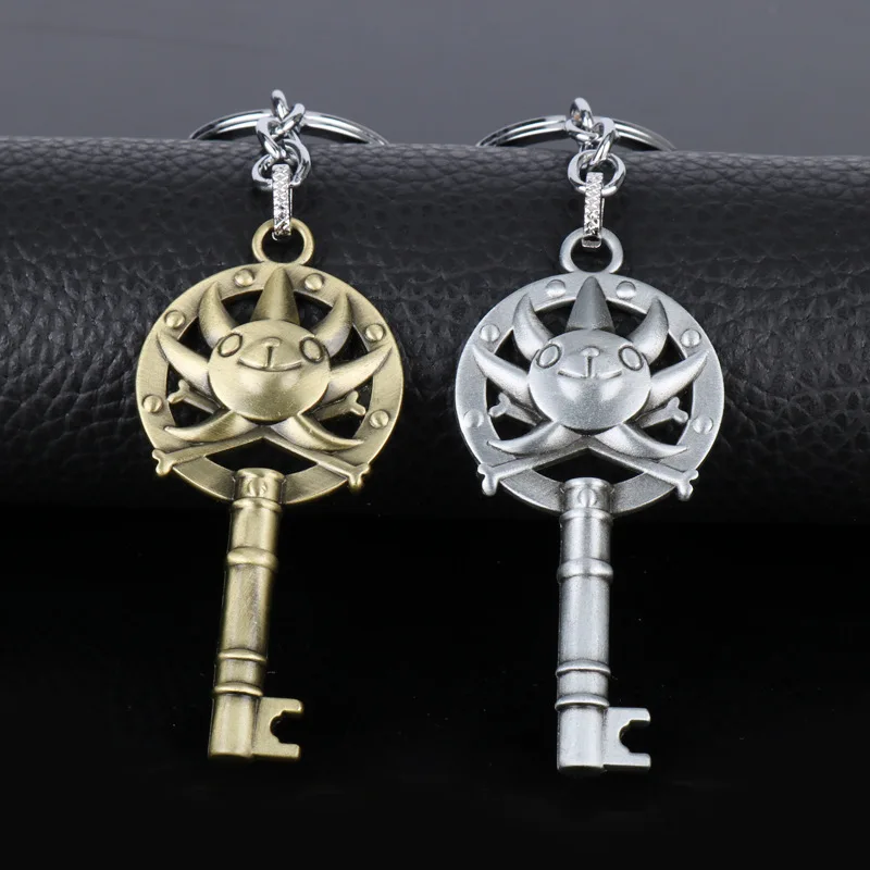 

Anime One Piece Thousand Sunny Ship Logo Keychains Pendants Luffy Zoro Ace Nami Sanji Robin Car Key Rings Holder Figure Chaveiro