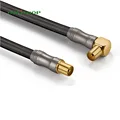 3 typ 1080P HDTV Antenne Kabel Premium Koaxialkabel Coax Connector für DVB T und DVB T2 radio 75Ohm TV Signal Kabel|Steckverbinder| -