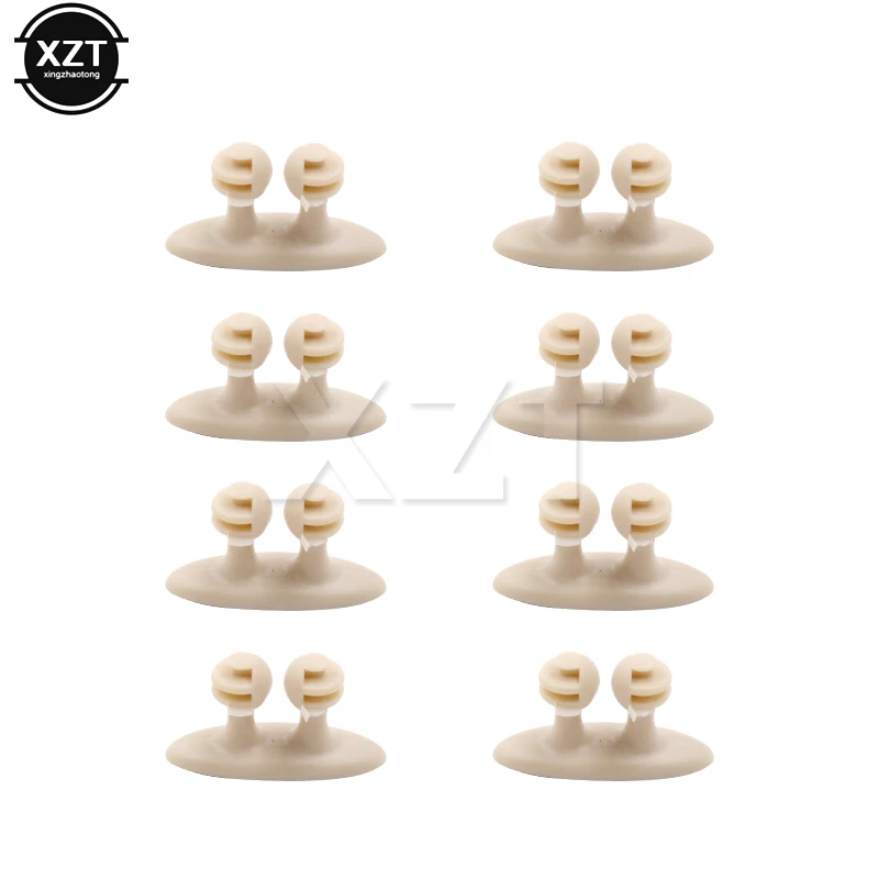 

8Pcs/set Car Wire Clip USB Cable Car Clip Useful USB Cable Fixed Clamp Charging Cable Holder Adhesive Car Charger Line Clasp