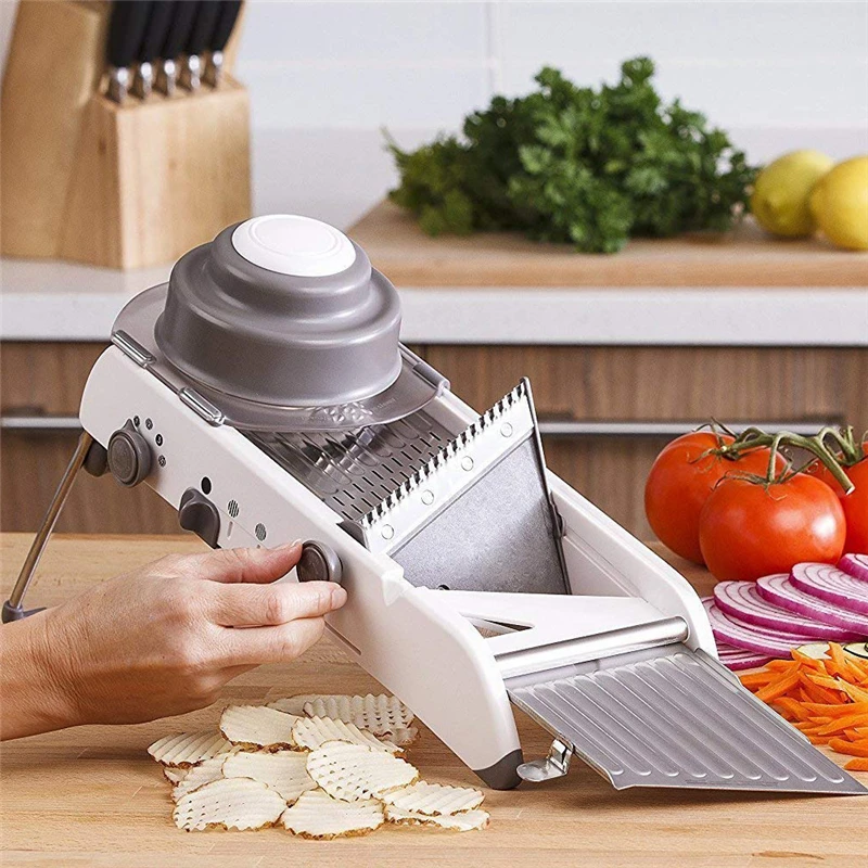 

VOGVIGO Adjustable Vegetable Cutter Mandoline Slicer Professional Grater With 304 Stainless Steel Blades Kitchen Cutter Tools