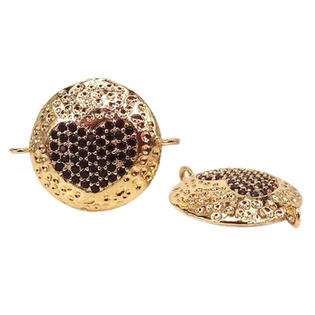 

Gold Color Micro Pave Black CZ Heart Connector Charm Pendants for Jewelry Making Findings Accessories DIY Handmade Craft 19x15mm