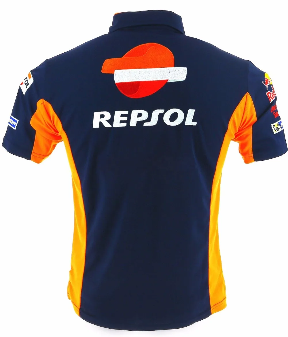 Мотогонки серии Гран-при Repsol для honda Polo рубашка мотоцикл мотокросса спортивная одежда езда на открытом воздухе Досуг Футболка