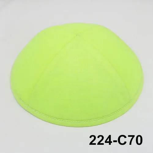 Kippot Kippa Linen-3 Kippah Kipa 19 см Skullies Yarmulke Beanies еврейская шляпа-Кепка с черепом - Цвет: 224c70