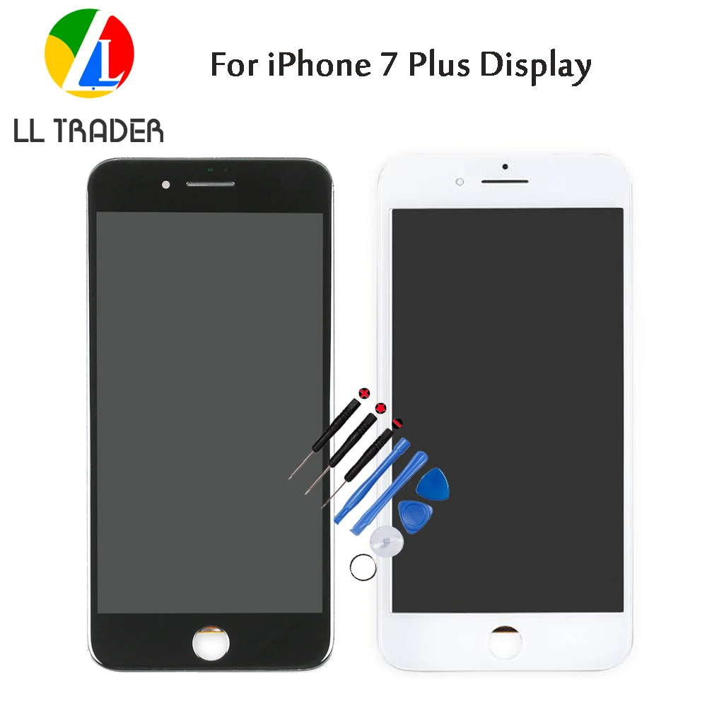 

LL TRADER Quality AAA LCD Display for iPhone 7 Plus Touch Screen LCD Pantalla Digitizer Assembly Replacement Part Repair+Tools