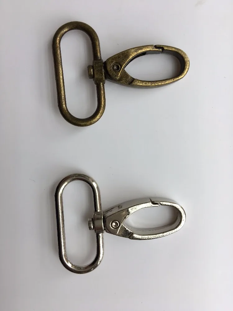 10pcs key chain hook 31.5mm 1.25inch silver nickle/bronze Alloy Swivel