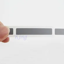 Отрывающиеся стикеры 8x34 мм скретч с помощью монеты заготовка серебряного цвета кодовое покрытие стикер для паролей наклейка для карты царапин