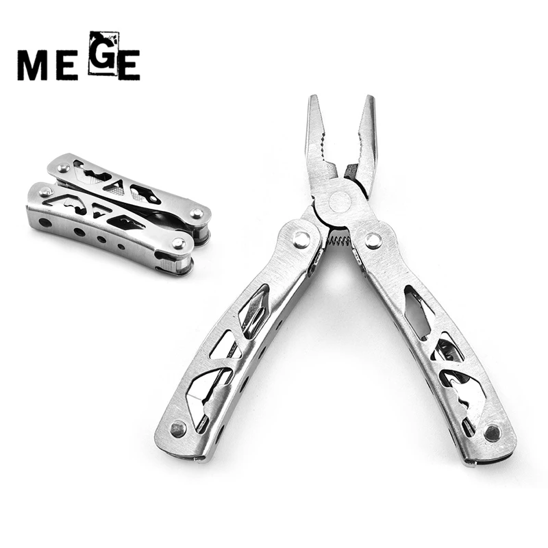 

MEGE 9 in 1 Multitool Pliers Pocket Tool Foldable mini Pliers Portable Camping Gear Hiking Equipment EDC Outdoor Gadget