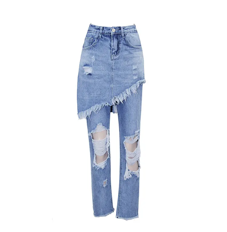

2017 Apparel Boyfriend hole ripped jeans women pants Cool denim vintage straight jeans for girl Mid waist casual pants female