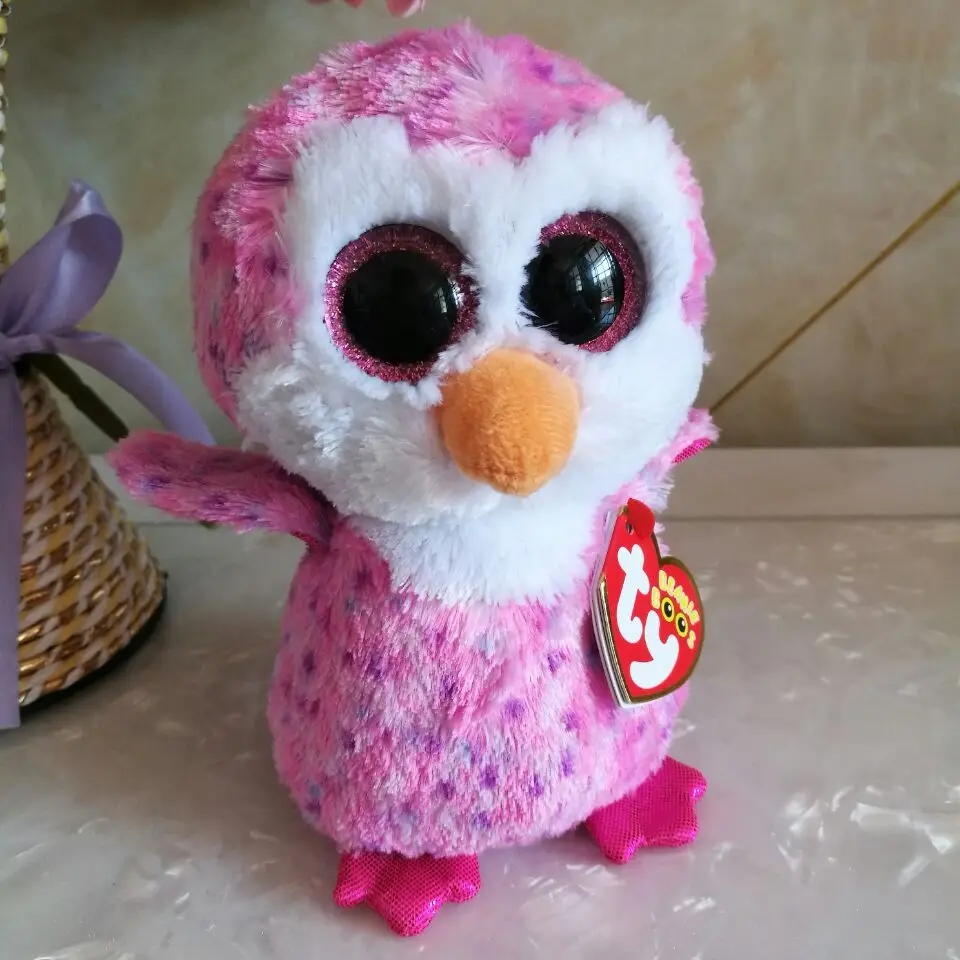 15cm glider penguin TY BEANIE BOOS 15CM 6" BIG EYE Plush Toys Stuffed
