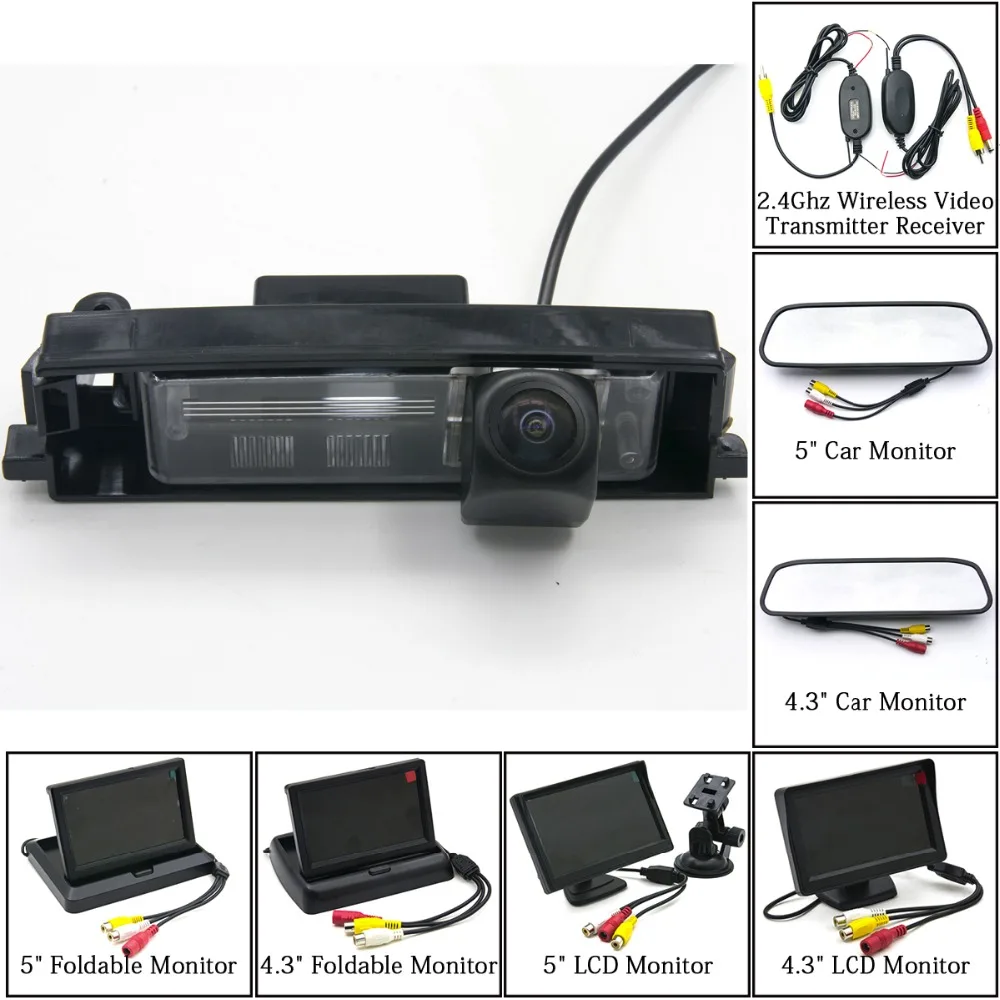 

Fisheye 1080P MCCD Starlight Car Reverse Camera For Toyota RAV4 RAV 4 Auris E180 Etios Citroen C1 Peugeot 108 Wireless Monitor