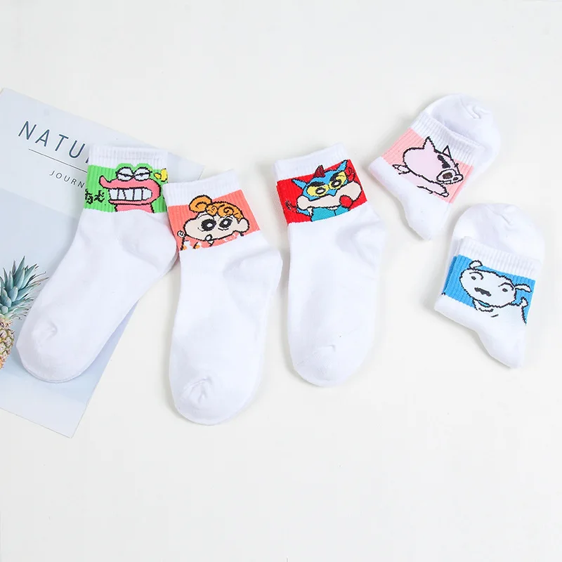 SP& CITY/5 пар, красивые хлопковые носки с фруктовым узором, женские короткие смешные носки с мультяшным рисунком, милые короткие носки с принтом для девочек и студентов - Цвет: 4