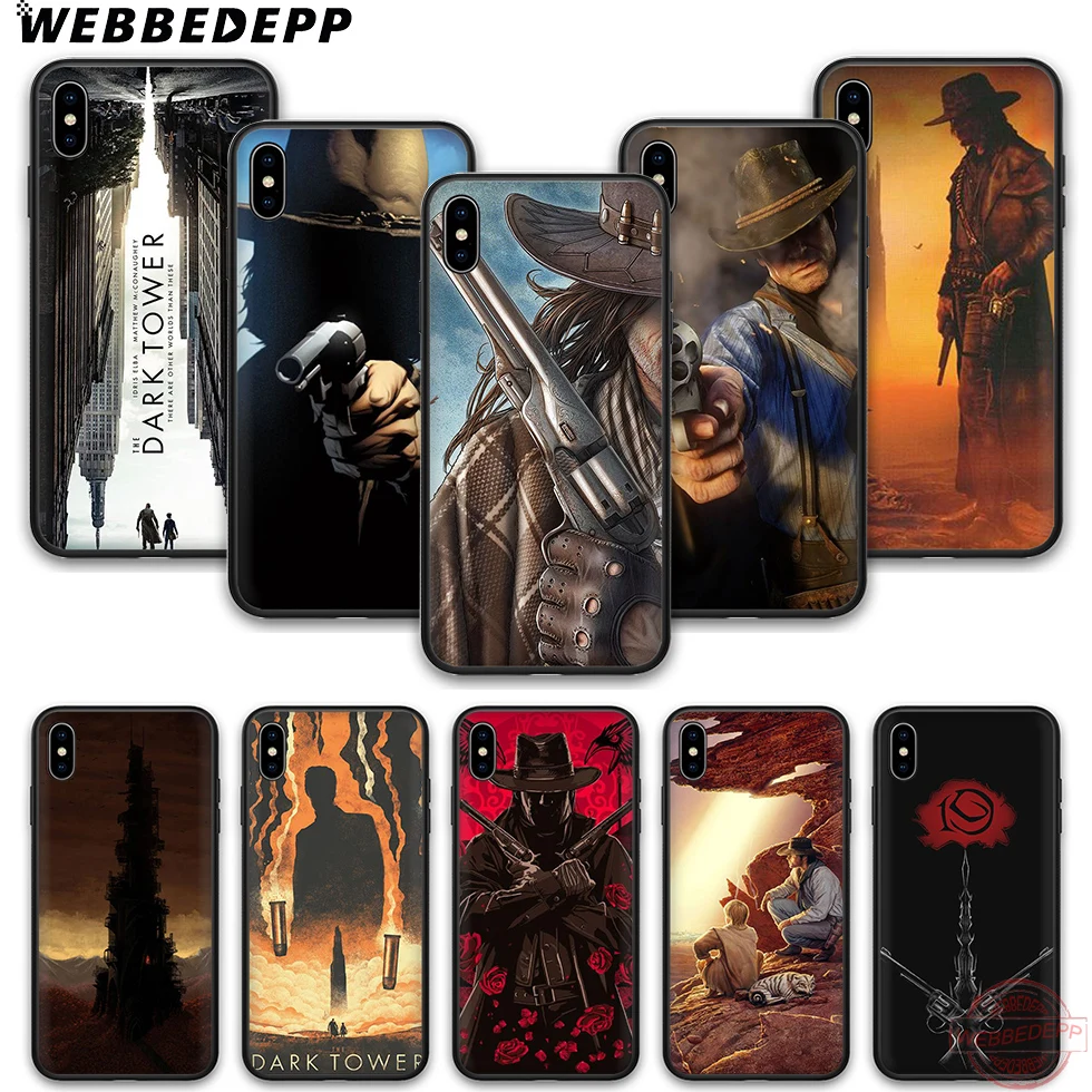 Мягкий силиконовый чехол для телефона WEBBEDEPP Dark Tower Stephen King iPhone 5 6 7 8 Plus X XS XR Max.11 11peo