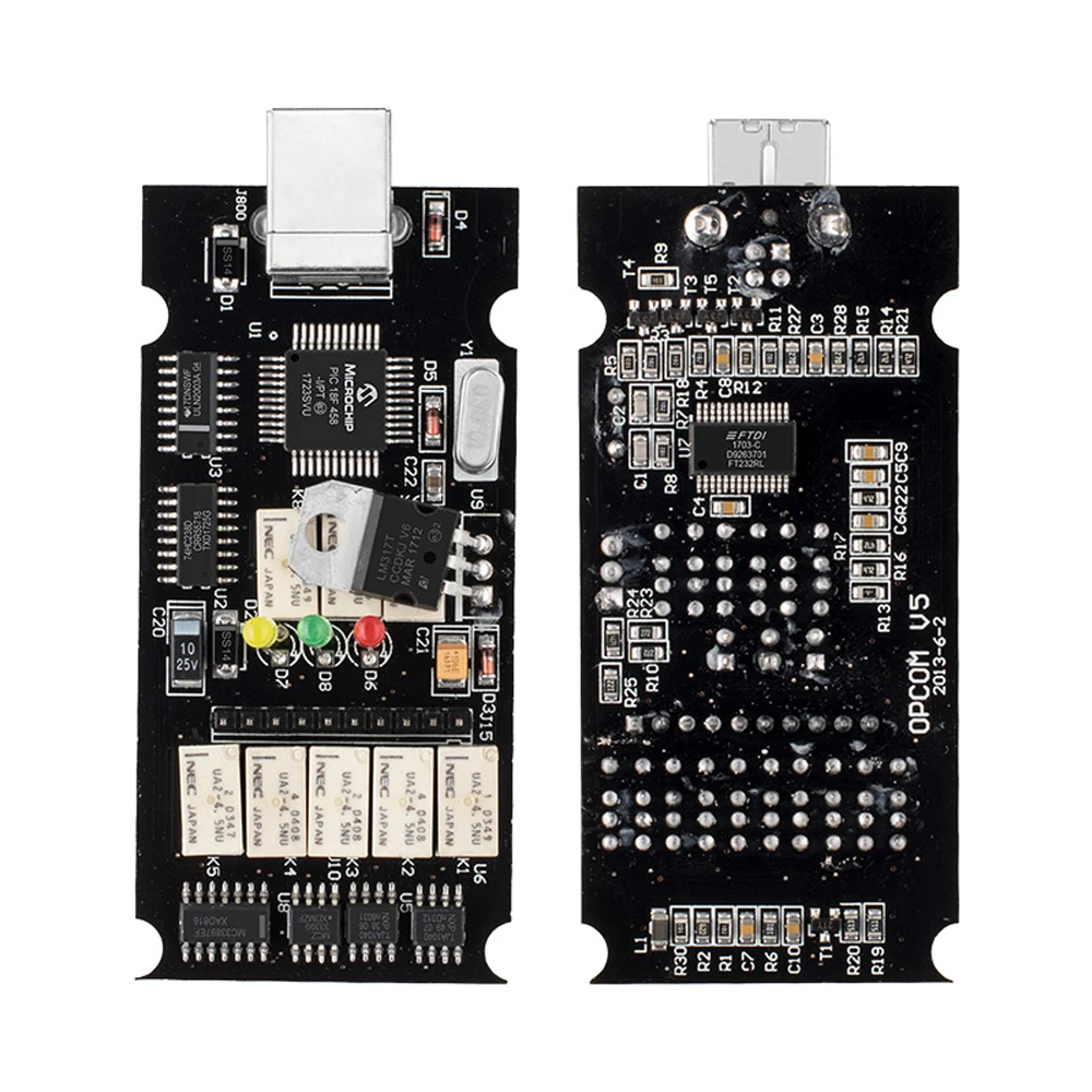 Op-com V1.65 V1.78 V1.99 с PIC18F458 FTDI op com OBD2 автоматический диагностический инструмент для Opel OPCOM шина сети локальных контроллеров V1.7 может быть обновление вспышки