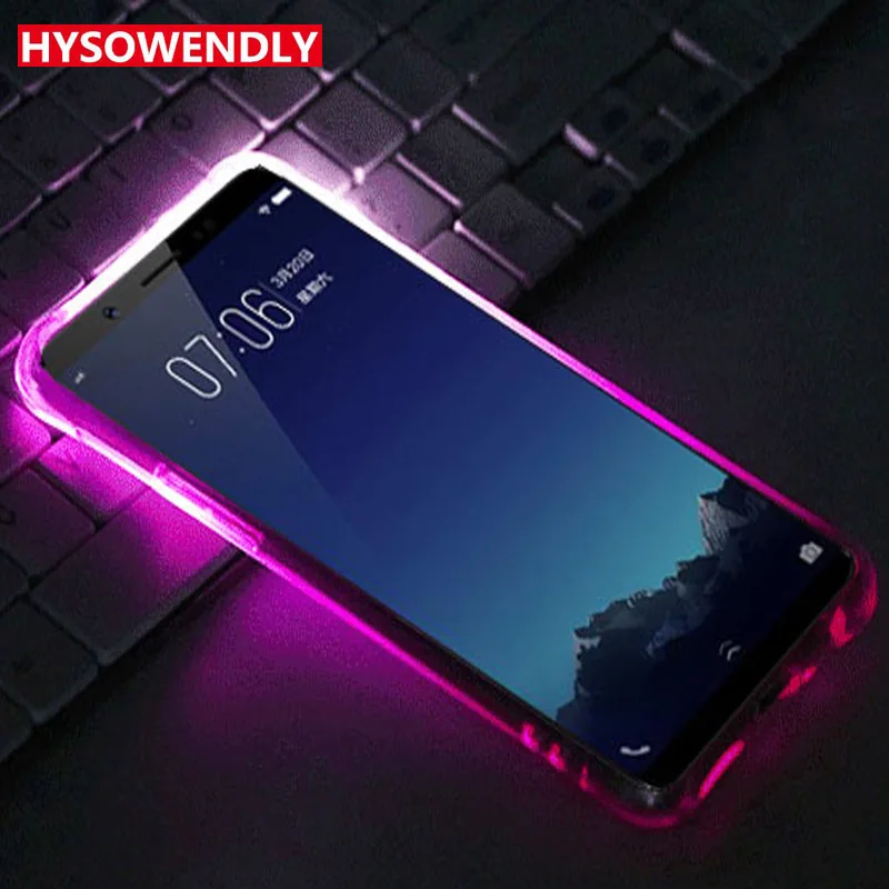

Incoming Call Lum Selfie Light Transparent TPU LED Flash Silicone Phone Covers Case For OPPO A37 A39 A57 A59 A77 A73 A79 A83 A3