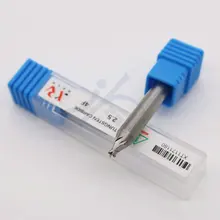 Новое качество брелок, вольфрамная сталь, фреза 2,5 мм 4-зуб Многофункциональный вертикальный ключ для машины для сортировки по дрель ключ паз миллин