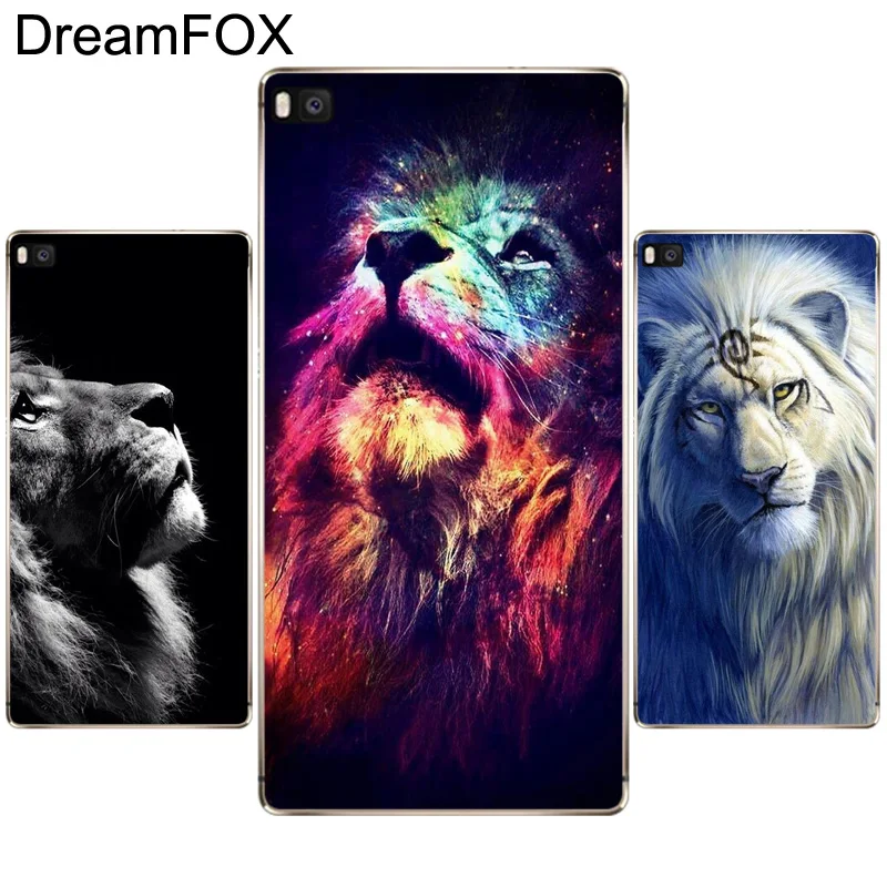 DREAMFOX N180 Powerful Lion Soft TPU Silicone Cover For Huawei P8 P9 P10 Lite Plus 2017 Honor 8 9 Pro 6X Case |