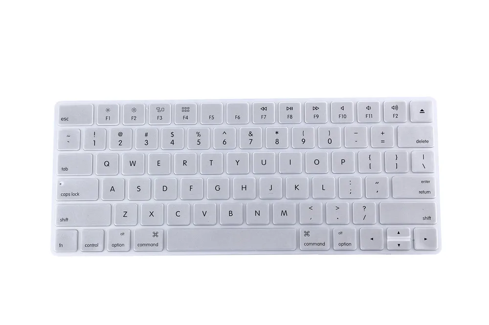Раскладка «американский английский» Силиконовая беспроводная клавиатура крышка для Apple новая волшебная клавиатура релиз в году MLA22LL/клавиатура наклейки кожи - Цвет: Серебристый
