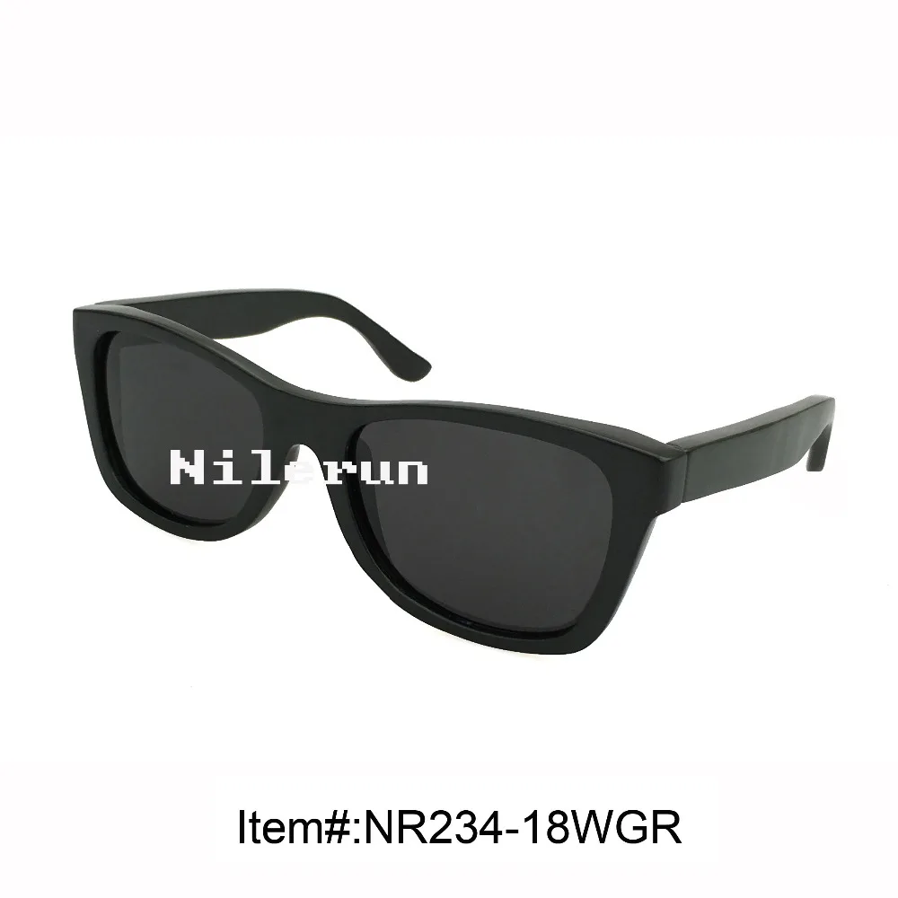 

dark green wood sunglasses