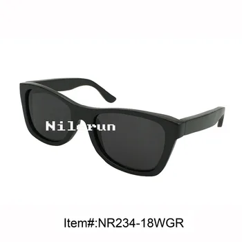 

dark green wood sunglasses