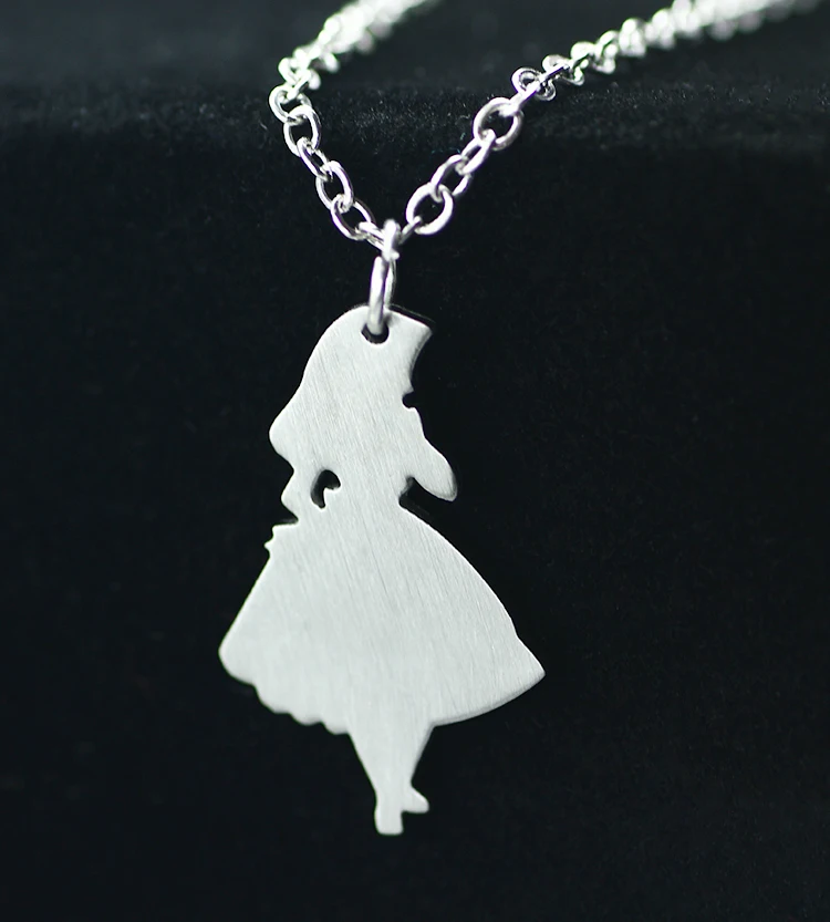 Ожерелья из нержавеющей стали для женщин и девушек|alice in wonderland necklace|alice inalice |